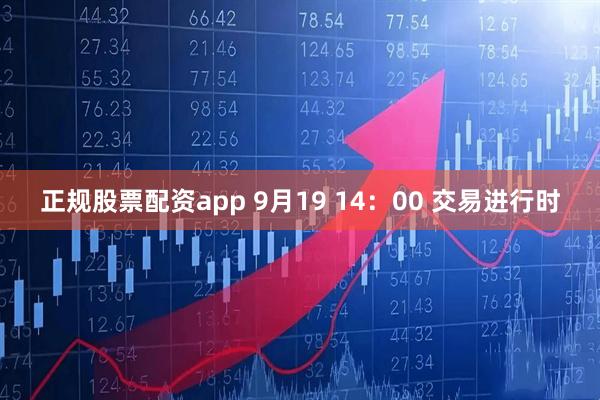 正规股票配资app 9月19 14：00 交易进行时